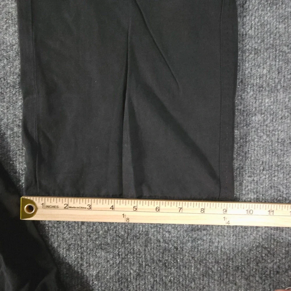 Nat Nast Pants Mens 38 Black Flat Front Silk Cotton Blend Luxury Originals Dress